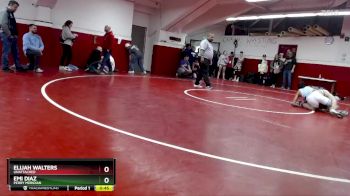 120 lbs Cons. Round 4 - Elijah Walters, Unattached vs Emi Diaz, Perry Meridian