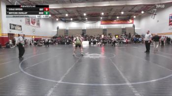 285 lbs Quarterfinal - Cole Ditzig, Brecksville-Broadview Hts. vs Brycen Dunlap, Monroeville