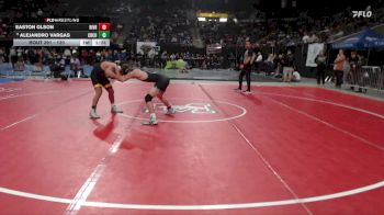 120 lbs Champ. Round 2 - Easton Olson, Riverton vs Alejandro Vargas, Crook County