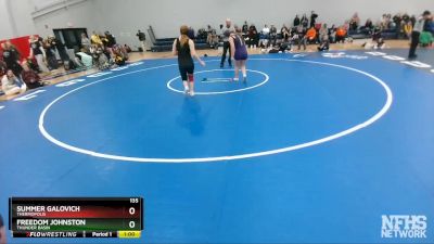 135 lbs Cons. Round 5 - Freedom Johnston, Thunder Basin vs Summer Galovich, Thermopolis