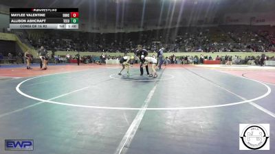 105 lbs Consi Of 16 #2 - Maylee Valentine, Duncan Lady Demons vs Allison Ashcraft, Tecumseh