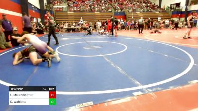 119 lbs Quarterfinal - London McGinnis, Team Tulsa Wrestling Club vs Caysen Wahl, Bristow Youth Wrestling