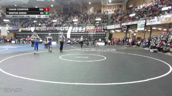 126 lbs Quarterfinal - Chase Courtois, Pomona-West Franklin HS vs Weston Green, Norton Community HS