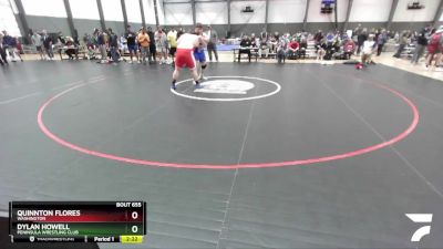 285 lbs Quarterfinal - Quinnton Flores, Washington vs Dylan Howell, Peninsula Wrestling Club