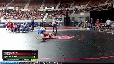 D4-144 lbs Cons. Round 2 - Tildyn Larson, Holbrook vs Hayden Blair, Pima