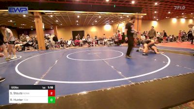 120 lbs Rr Rnd 3 - Sage Stoute, NORTH DESOTO WRESTLING ACADEMY vs Raylee Hunter, Team Conquer