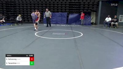 166 lbs Semifinal - Ezrah Schonrog, Charlestown, RI vs Evan Tarantino, Greentown, PA