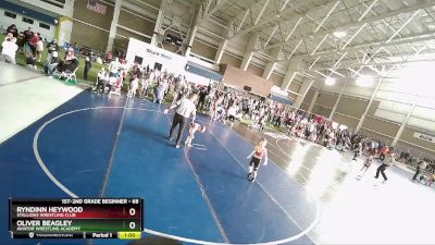 68 lbs Cons. Round 2 - Oliver Beagley, Aviator Wrestling Academy vs Ryndinn Heywood, Stallions Wrestling Club