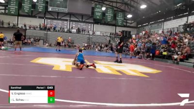 70-80 lbs Semifinal - Luke Schau, Tinley Park Bulldogs WC vs Vincent Englese, Hoopeston Area Wrestling Club