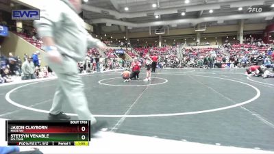 55 lbs Champ. Round 1 - Jaxon Clayborn, Maize WC vs Stetsyn Venable, Holcomb