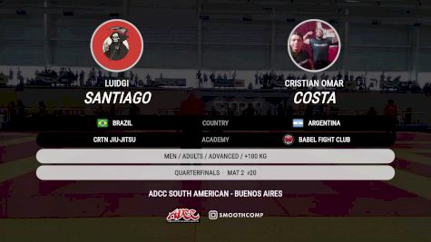 Luidgi Santiago vs Cristian Omar Costa 2025 ADCC South American Championship