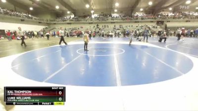 65 lbs Semifinal - Luke Williams, Columbia Wrestling Club-AAA vs Kal Thompson, FH Jr Vikings Wrestling Club-AAA