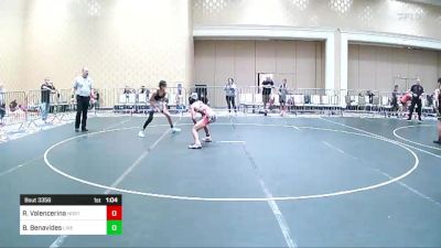 102 lbs Round Of 16 - Rama Valencerina, North Coast Grapplers vs Brandon Benavides, Live Training