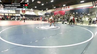 285 lbs Cons. Round 2 - Christian Ruiz Vazquez, Troy vs Cooper Javorsky, San Juan Hills