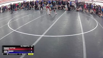 100 lbs Semifinal - Isaiah Tuttle, Nebraska vs Erik Prado, Nebraska