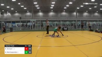 100 lbs Quarterfinal - Aidan Schoen, Elite Athletic Club Liberty vs George Marinopoulos, G2 Illinois