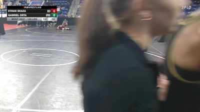 106 lbs Consi Of 16 #2 - Ethan Skaza, Beverly vs Gabriel Orta, Springfield Central