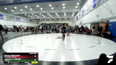 140 lbs Quarterfinal - Priscilla Yoguez, Loara HS vs Dalila Preciado, Long Beach Poly HS