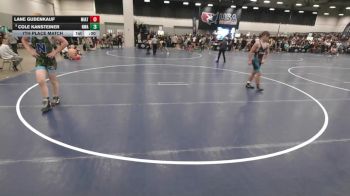 165 lbs 7th Place Match - Cole Kansteiner, Nebraska Wrestling Academy vs Lane Gudenkauf, Mission Athletics