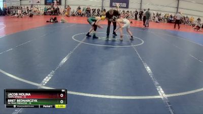 96 lbs Rd# 6- 9:00am Saturday Final Pool - Jacob Molina, Terps Xpress vs Bret Bednarczyk, VA Team Predator