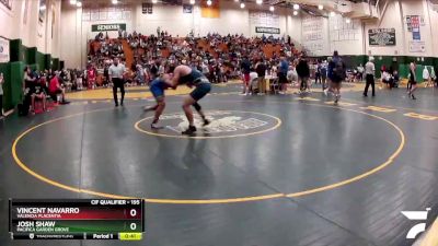 195 lbs Cons. Round 4 - Vincent Navarro, Valencia Placentia vs Josh Shaw, Pacifica Garden Grove