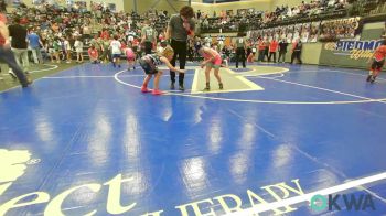 66 lbs 3rd Place - Tinslynn Burdick, Perry Wrestling Club vs Safari Castor, Woodward Youth Wrestling