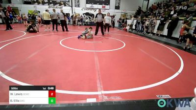 58 lbs Semifinal - Walker Lewis, Dark Cloud Wrestling Club vs Braxton Ellis, Salina Wrestling Club