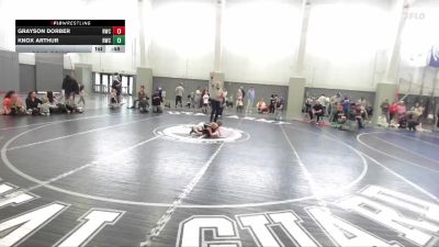 46 lbs Cons. Round 4 - Knox Arthur, Sanderson Wrestling Academy vs Grayson Dorber, RWC - Roy Wrestling Club