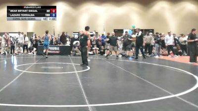 165 lbs Cons. Sub-semis - Bear Bryant Siegal, Sons Of Thunder vs Lazaro Torralba, The STJ Wrestling Club