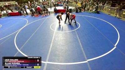 175 lbs Champ. Round 2 - Jack Dalling, Chico High School Wrestling vs Elijah Sudaria, Community Youth Center - Concord Campus Wrestling