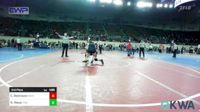 160 lbs 2nd Place - Carter Robinson, Pawnee Black Bear Wrestling vs Racyn Mayo, Tonkawa Takedown Club