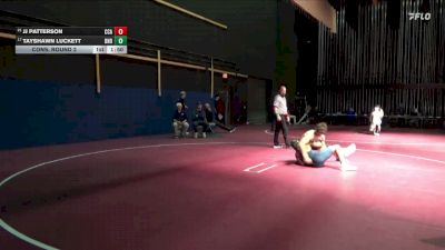 165 lbs Cons. Round 2 - Tayshawn Luckett, Burlington Notre Dame vs JJ Patterson, Clear Creek-Amana