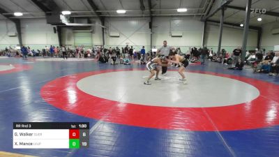 112 lbs Rr Rnd 3 - Gavin Walker, Guerrilla Wrestling Academy vs Xavier Mance, Level Up