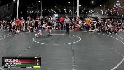 68 lbs Round 1 (8 Team) - Easton Egan, Backyard Brawlers vs Carter Gaffney, Grit Mat Club