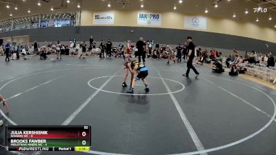 52 lbs Round 5 (6 Team) - Julia Kershisnik, Rangers WC vs Brooks Fawber, Midlothian Miners WC