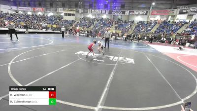 52 lbs Consolation - Kashton Warman, Alamosa Wrestling vs Kenton Schwettman, Badlands Elite