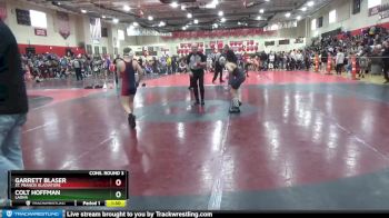 102 lbs Cons. Round 3 - Garrett Blaser, St. Francis Gladiators vs Colt Hoffman, Laona