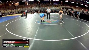 145 lbs Champ. Round 2 - Jennah Mustafa, Lake Wales High School vs Ani Santiago, Hilton Head High School
