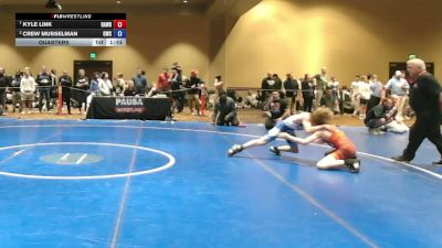 100 lbs Quarters - Kyle Link, Rampage Wrestling vs Crew Musselman, Orchard Wrestling Club