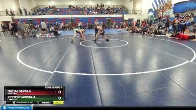 160 lbs Cons. Round 3 - Peyton Sardinha, Lakeland vs Matias Sevilla, Hanford