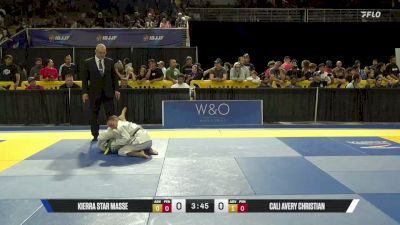 Cali Avery Christian vs Kierra Star Masse 2026 Pan Kids Jiu-Jitsu IBJJF Championship