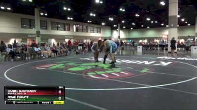 285 lbs Round 2 (6 Team) - Noah Fugate, Brownsburg vs Daniel Karmanov, Raw (Raleigh)