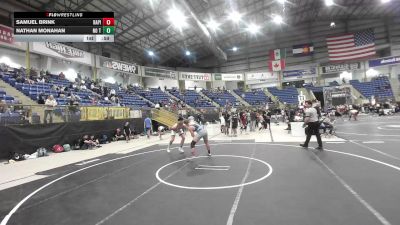 190 lbs Quarterfinal - Samuel Brink, Rapid City Stevens Raiders vs Nathan Monahan, No Team