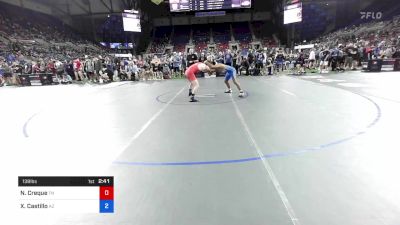 138 lbs Rnd Of 256 - Noah Creque, Tennessee vs Xavier Castillo, Arizona