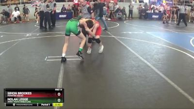 83 lbs Cons. Round 3 - Nolan Legge, Anna Youth Wrestling vs Simon Brookes, Monster Squad