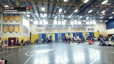 144 lbs Round 6 (8 Team) - Jacob Pellecer, Wellington Black vs Isaac Lowe, Braves WC