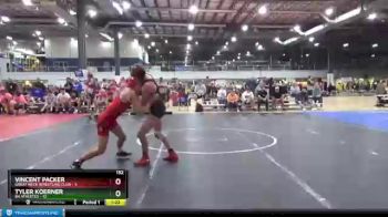 132 lbs Round 1 (6 Team) - Tyler Koerner, 84 ATHLETES vs Vincent Packer, GREAT NECK WRESTLING CLUB