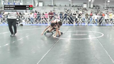 145 lbs Rr Rnd 1 - Lucas Santo, BDTC Elite - HSB vs Kalob Wise, Knights RTC/Wrestling Club - HSB