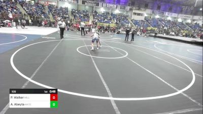 109 lbs Consi Of 8 #1 - Peyton Walker, Milliken Middle School vs Alyssa Abeyta, Antonito