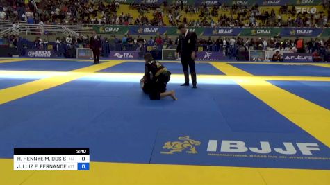 HAWANN HENNYE M. DOS SANTOS vs JORGE LUIZ F. FERNANDES 2023 Brasileiro Jiu-Jitsu IBJJF